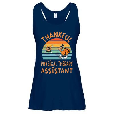 Physical Therapy Assistant Job Funny Thanksgiving Ladies Essential Flowy Tank