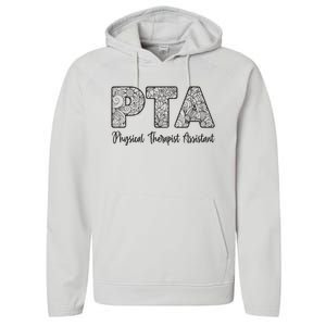 Physical Therapist Assistant PTA Gifts Physical Therapy PT Performance Fleece Hoodie