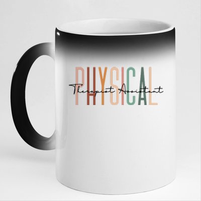 Physical Therapist Assistant PTA Physical Therapy Assistant 11oz Black Color Changing Mug