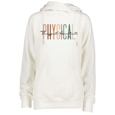 Physical Therapist Assistant PTA Physical Therapy Assistant Womens Funnel Neck Pullover Hood