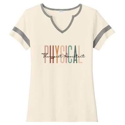 Physical Therapist Assistant PTA Physical Therapy Assistant Ladies Halftime Notch Neck Tee