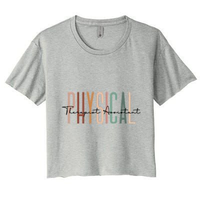 Physical Therapist Assistant PTA Physical Therapy Assistant Women's Crop Top Tee