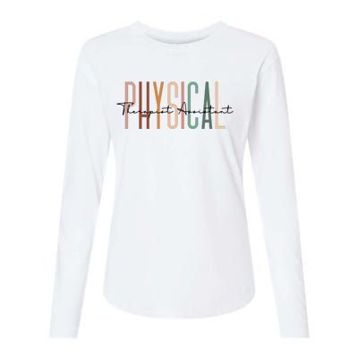 Physical Therapist Assistant PTA Physical Therapy Assistant Womens Cotton Relaxed Long Sleeve T-Shirt