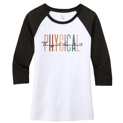 Physical Therapist Assistant PTA Physical Therapy Assistant Women's Tri-Blend 3/4-Sleeve Raglan Shirt