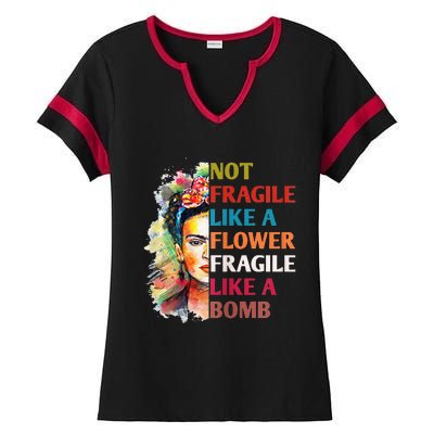 Promoted To Abuela Grandma Grandmother To Be Ladies Halftime Notch Neck Tee