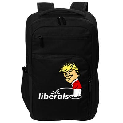 Pro Trump Anti Liberal Donald Trump Pissing On Liberals Impact Tech Backpack