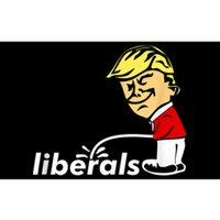 Pro Trump Anti Liberal Donald Trump Pissing On Liberals Bumper Sticker