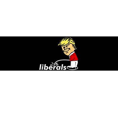 Pro Trump Anti Liberal Donald Trump Pissing On Liberals Bumper Sticker