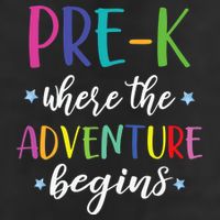Pre-K Teacher Adventure Begins First Day Preschool Teachers 7 Panel Mesh Trucker Snapback Hat