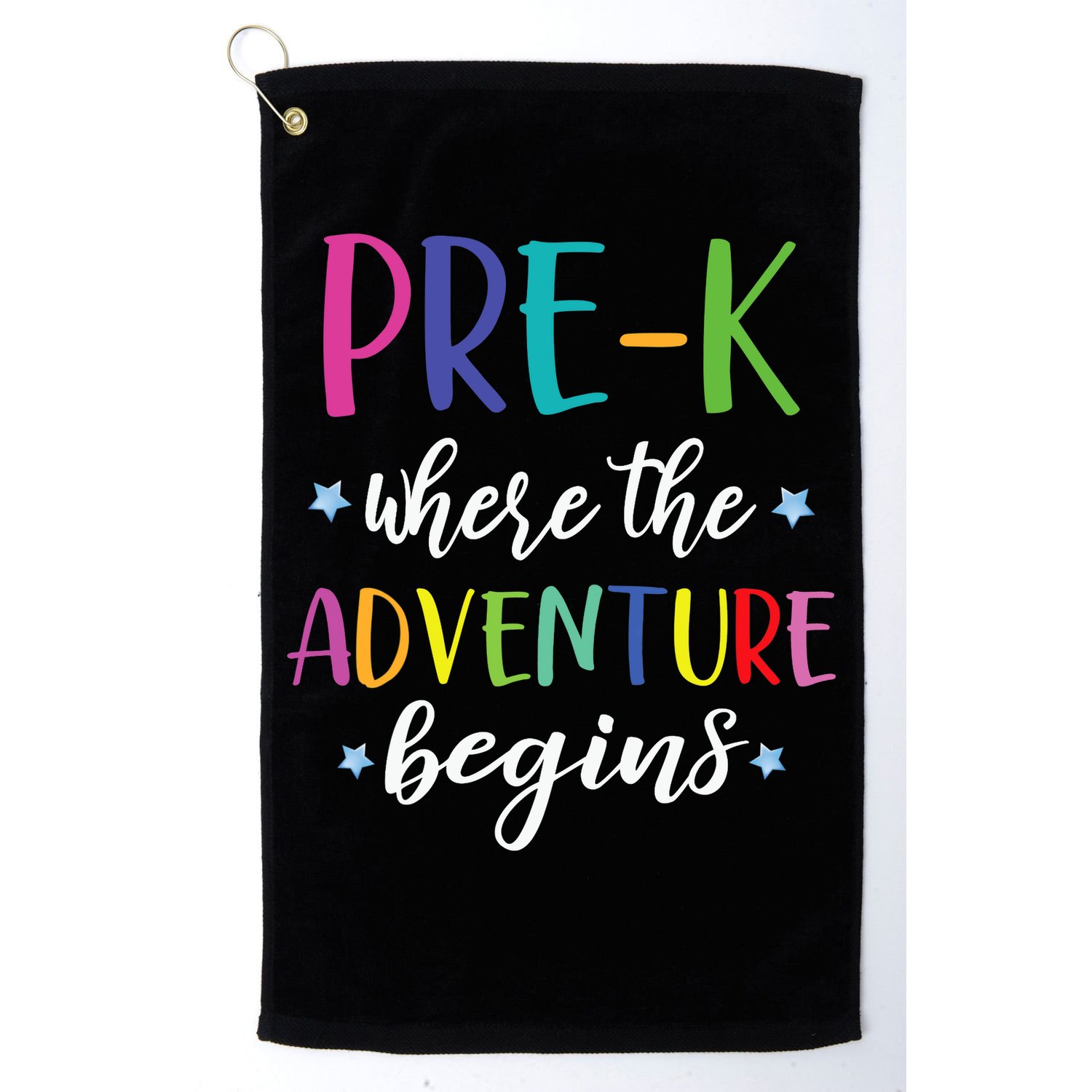 Pre-K Teacher Adventure Begins First Day Preschool Teachers Golf Towel