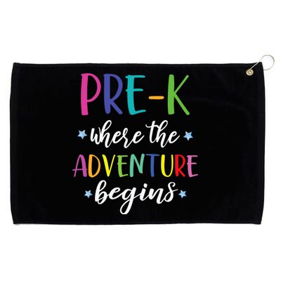 Pre-K Teacher Adventure Begins First Day Preschool Teachers Grommeted Golf Towel