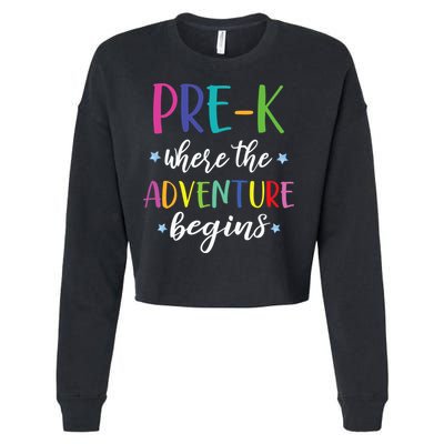 Pre-K Teacher Adventure Begins First Day Preschool Teachers Cropped Pullover Crew