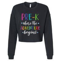 Pre-K Teacher Adventure Begins First Day Preschool Teachers Cropped Pullover Crew