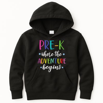 Pre-K Teacher Adventure Begins First Day Preschool Teachers Kids Hoodie