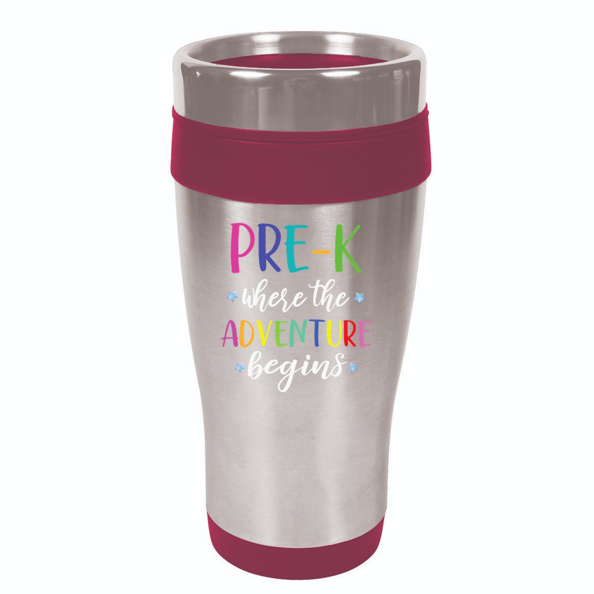 Pre-K Teacher Adventure Begins First Day Preschool Teachers 16oz Travel Tumbler