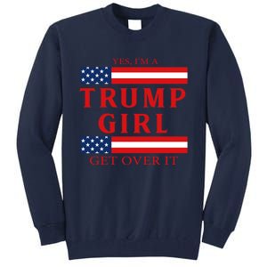 Proud Trump America Flag Tall Sweatshirt