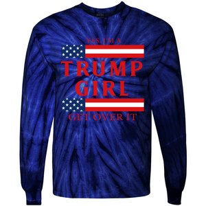 Proud Trump America Flag Tie-Dye Long Sleeve Shirt