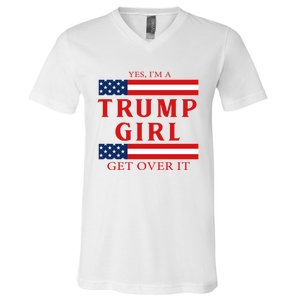 Proud Trump America Flag V-Neck T-Shirt