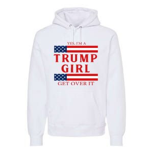 Proud Trump America Flag Premium Hoodie