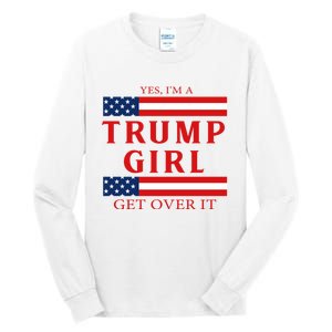 Proud Trump America Flag Tall Long Sleeve T-Shirt