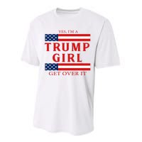 Proud Trump America Flag Performance Sprint T-Shirt