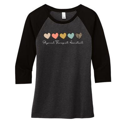 Physical Therapist Assistant PTA Physical Therapy Assistant Women's Tri-Blend 3/4-Sleeve Raglan Shirt