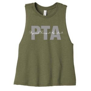 Physical Therapist Assistant PTA Physical Therapy Assistant Women's Racerback Cropped Tank