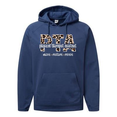 Physical Therapist Assistant PTA Physical Therapy Assistant Performance Fleece Hoodie