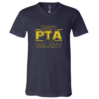 Physical Therapist Assistant Shirts Gift Best PTA In Galaxy V-Neck T-Shirt