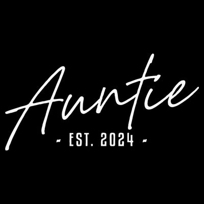 Promoted To Auntie Est 2024 Cute Auntie To Be Women New Aunt T-Shirt