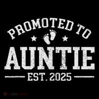 Promoted To Auntie Est. 2025 Baby Announcement For Aunt 16 in Basic Backpack