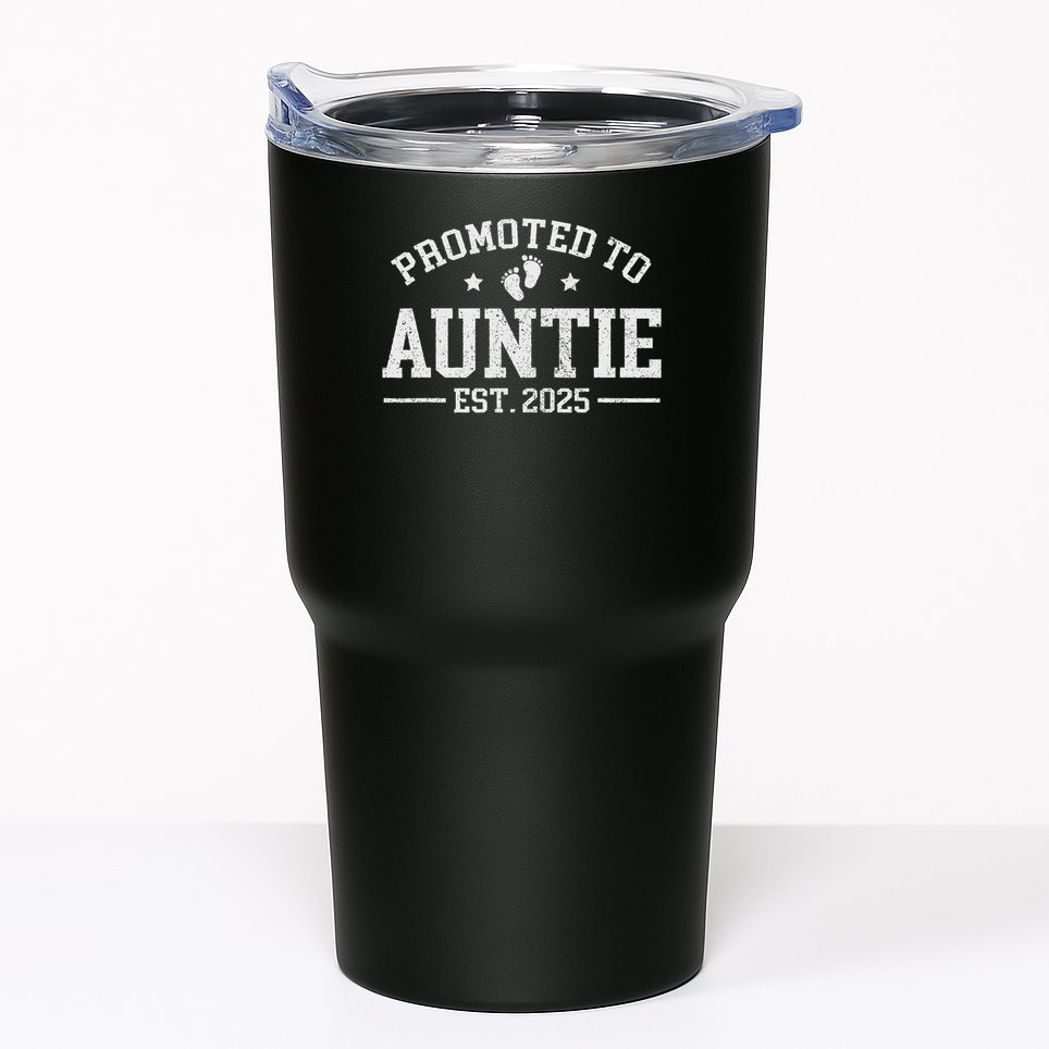 Promoted To Auntie Est. 2025 Baby Announcement For Aunt Tumbler