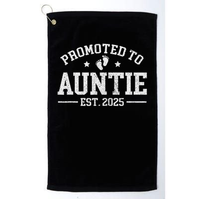 Promoted To Auntie Est. 2025 Baby Announcement For Aunt Golf Towel