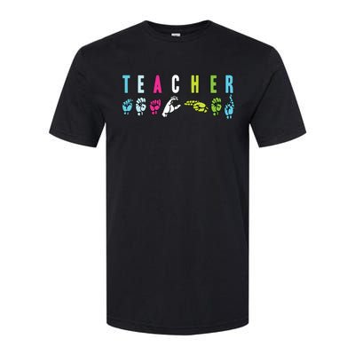 Proud Teacher ASL Sign Language Gestures Softstyle® CVC T-Shirt