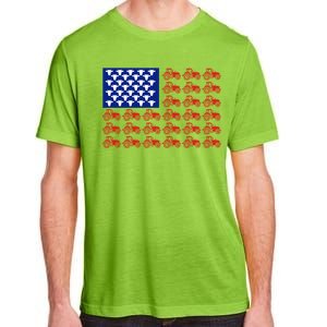 Patriotic Tractor American Flag 4th Of July Farmer Cow Lover Cute Gift Adult ChromaSoft Performance T-Shirt