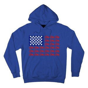 Patriotic Tractor American Flag 4th Of July Farmer Cow Lover Cute Gift Hoodie