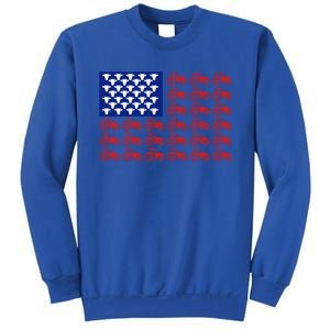 Patriotic Tractor American Flag 4th Of July Farmer Cow Lover Cute Gift Sweatshirt