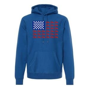 Patriotic Tractor American Flag 4th Of July Farmer Cow Lover Cute Gift Premium Hoodie