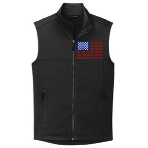 Patriotic Tractor American Flag 4th Of July Farmer Cow Lover Cute Gift Collective Smooth Fleece Vest