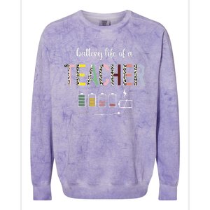 Para Teacher Assistant Paraprofessional Paraeducator Colorblast Crewneck Sweatshirt