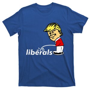 Pro Trump Anti Liberal Donald Trump Pissing On Liberals T-Shirt