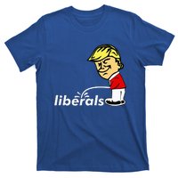 Pro Trump Anti Liberal Donald Trump Pissing On Liberals T-Shirt