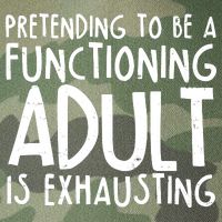 Pretending To A Functioning Adult Is Exhausting Legacy Tie Dye Trucker Hat