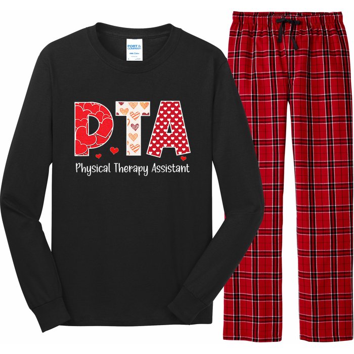 Physical Therapy Assistant Valentines Day Cool Therapist Long Sleeve Pajama Set