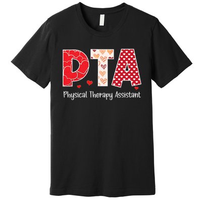 Physical Therapy Assistant Valentines Day Cool Therapist Premium T-Shirt