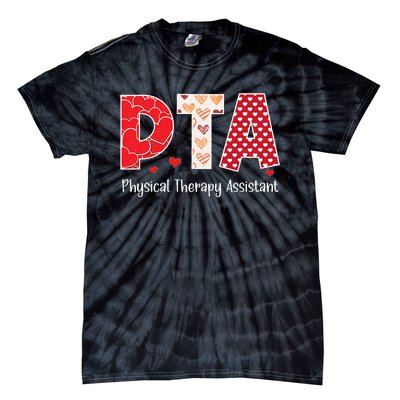 Physical Therapy Assistant Valentines Day Cool Therapist Tie-Dye T-Shirt