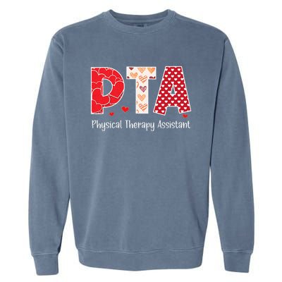 Physical Therapy Assistant Valentines Day Cool Therapist Garment-Dyed Sweatshirt