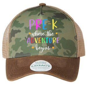 Pre-K Teacher Adventure Begins Teacher Preschool Legacy Tie Dye Trucker Hat