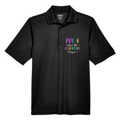 Pre-K Teacher Adventure Begins Teacher Preschool Men's Origin Performance Pique Polo