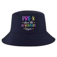 Pre-K Teacher Adventure Begins Teacher Preschool Cool Comfort Performance Bucket Hat